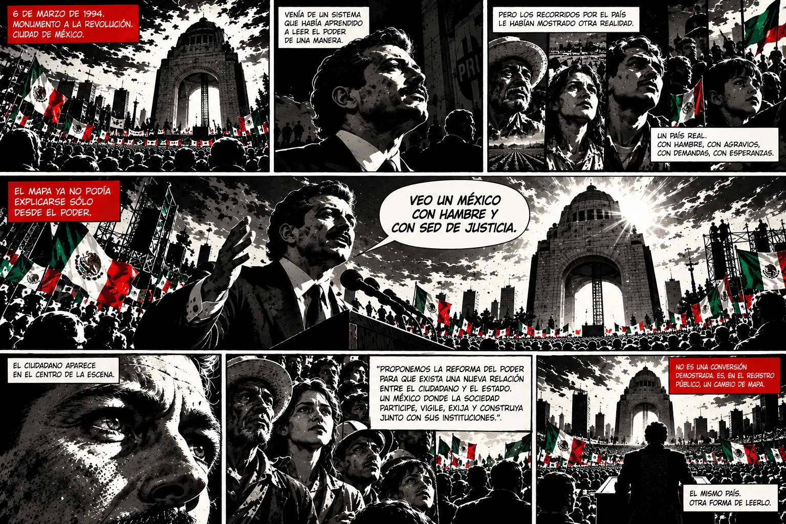 Graphic novel about the metanoia of Luis Donaldo Colosio