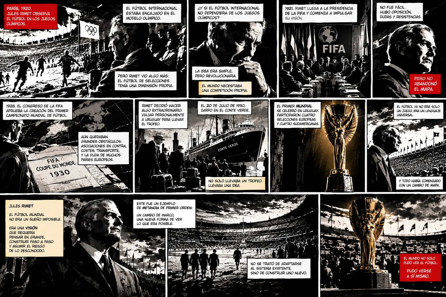 Graphic novel about the metanoia of Jules Rimet