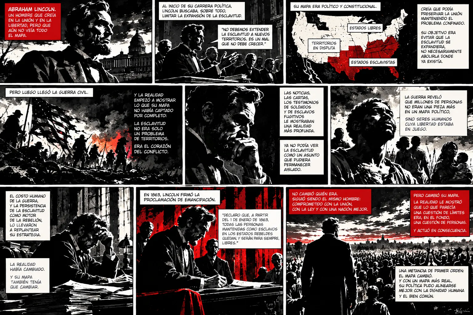Graphic novel about the metanoia of Abraham Lincoln
