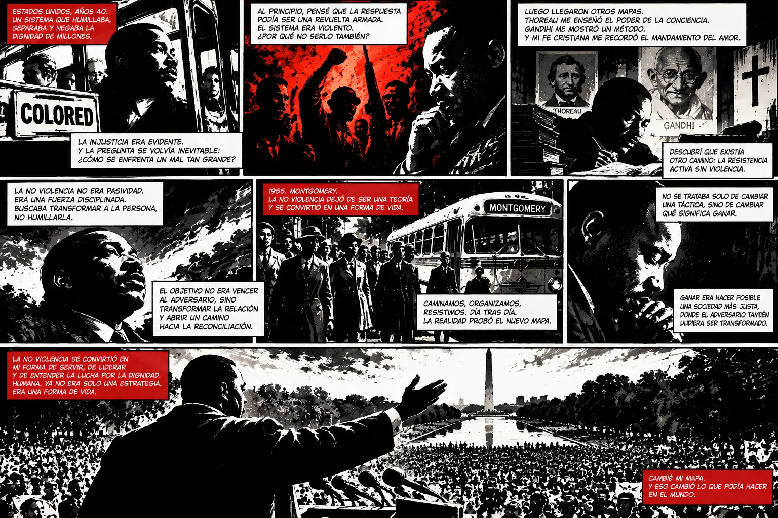 Graphic novel about the metanoia of Martin Luther King Jr.