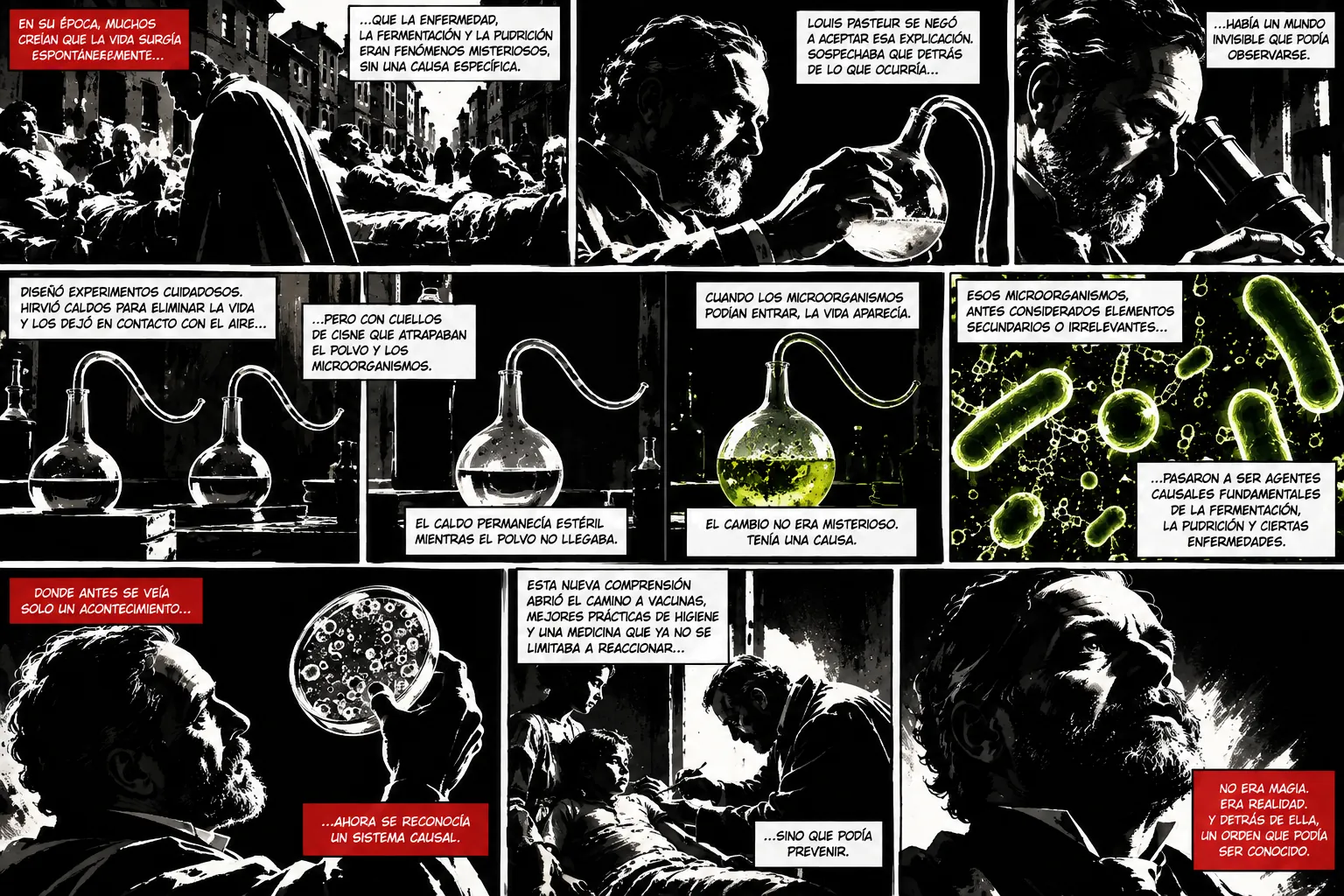 Graphic novel about the metanoia of Louis Pasteur