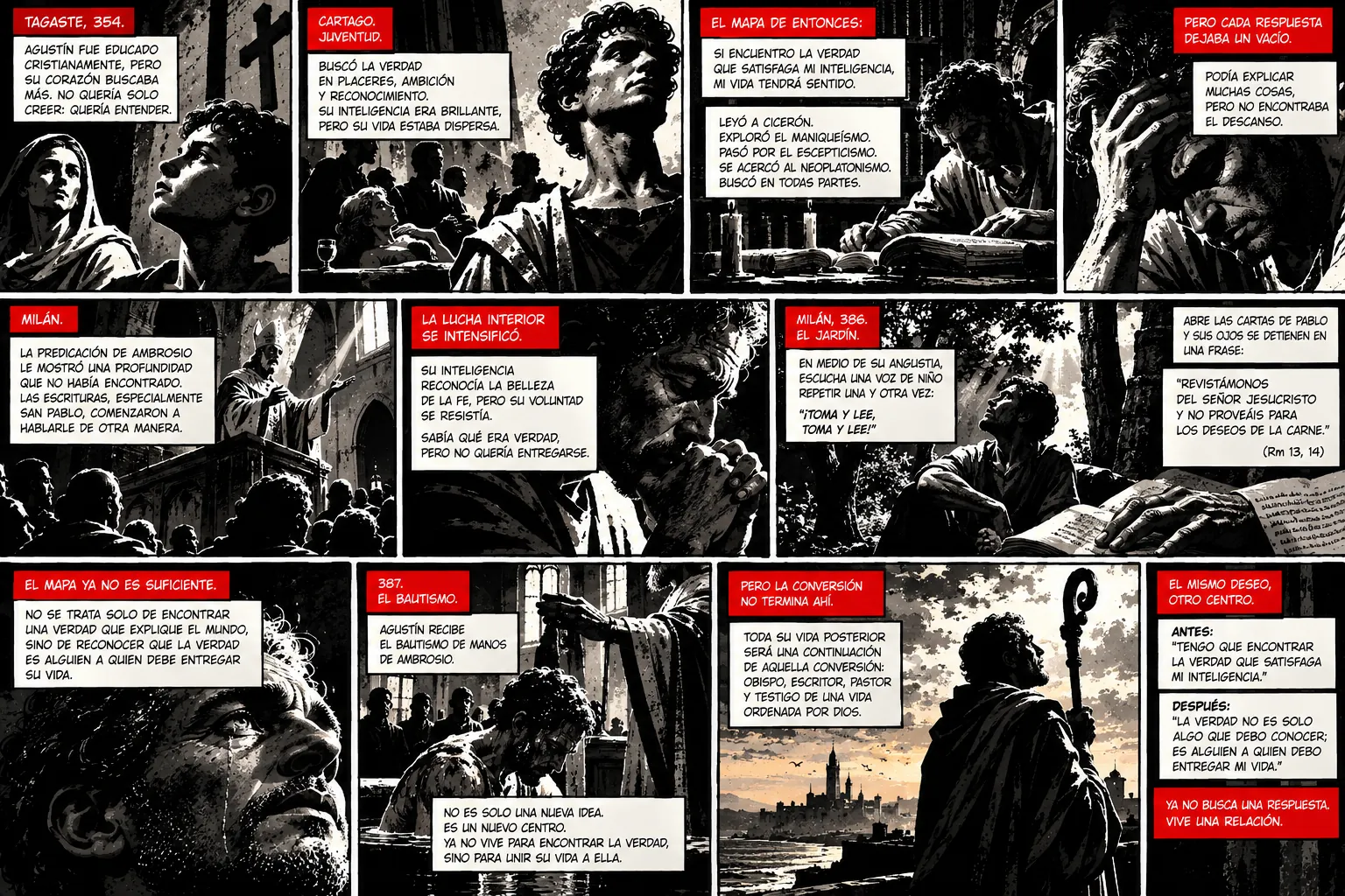 Graphic novel about the metanoia of Saint Augustine