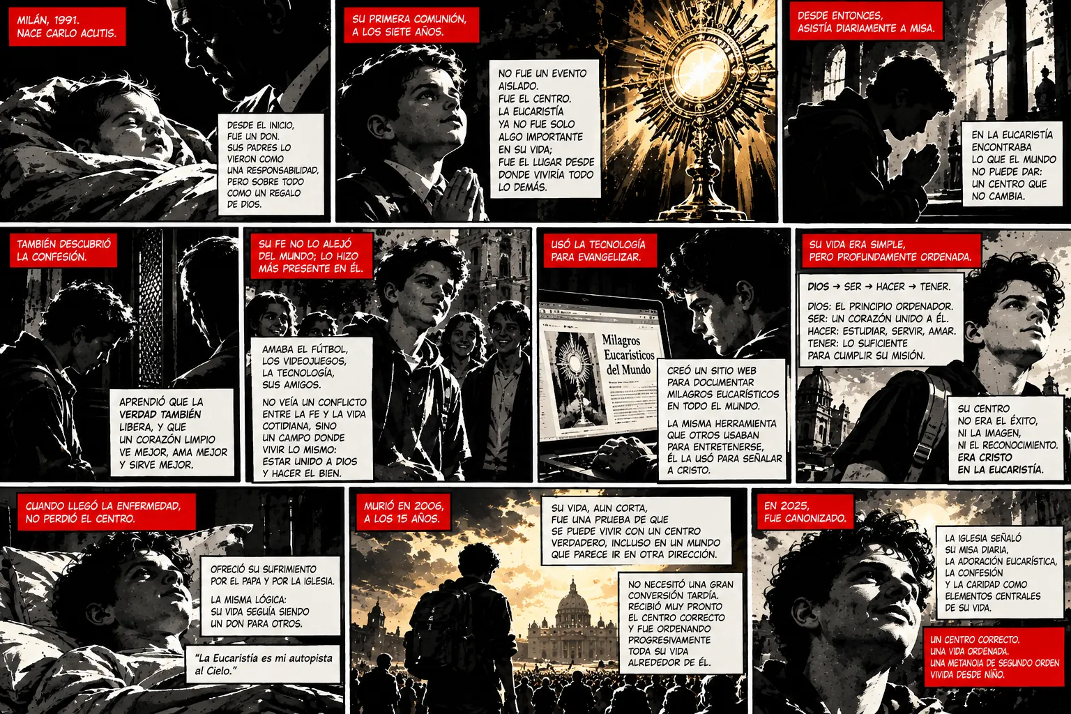 Graphic novel about the metanoia of Saint Carlo Acutis