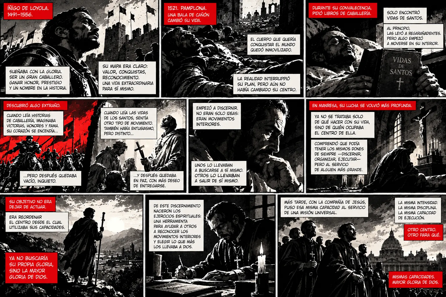 Graphic novel about the metanoia of Saint Ignatius of Loyola