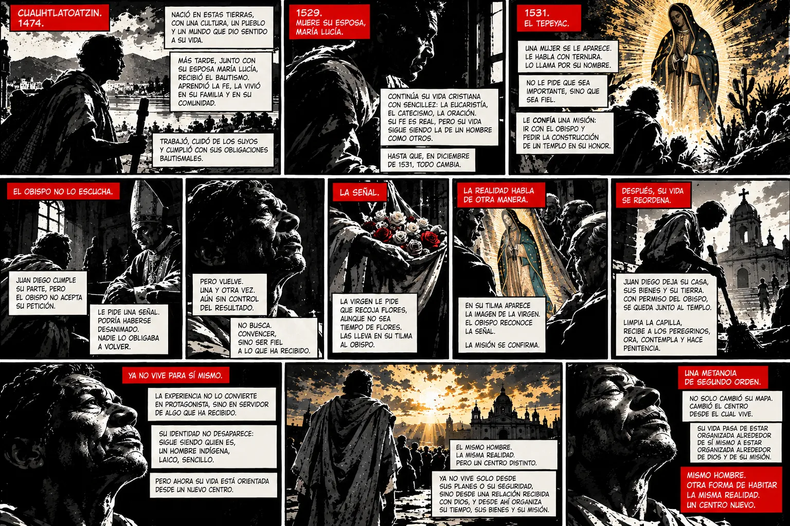 Graphic novel about the metanoia of Saint Juan Diego
