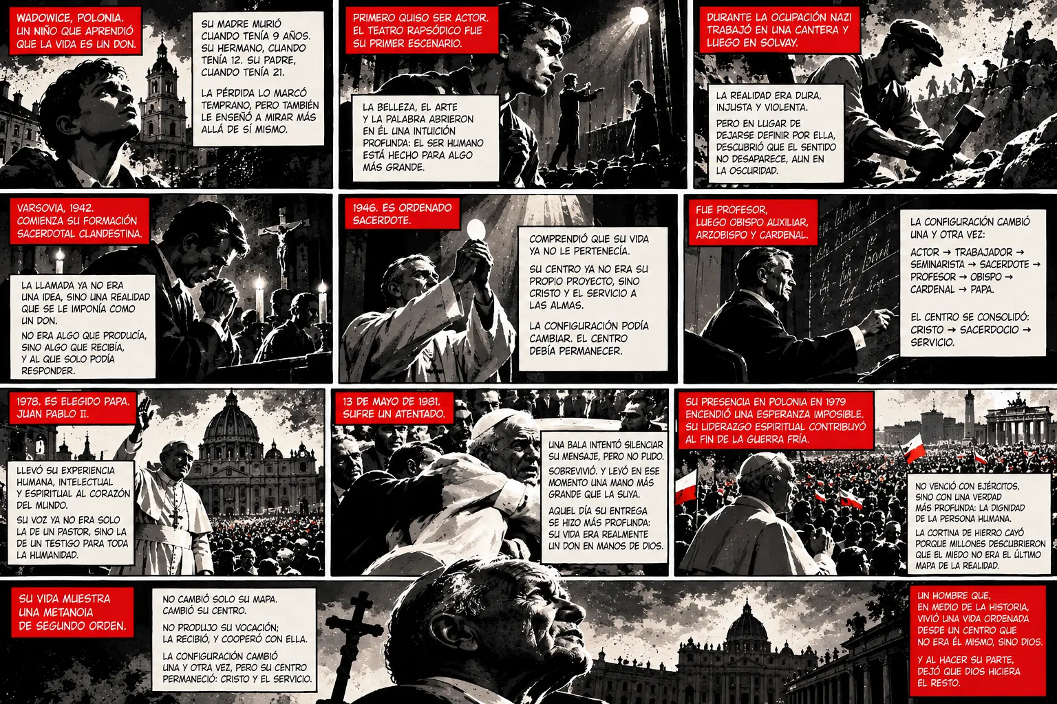 Graphic novel about the metanoia of Saint John Paul II