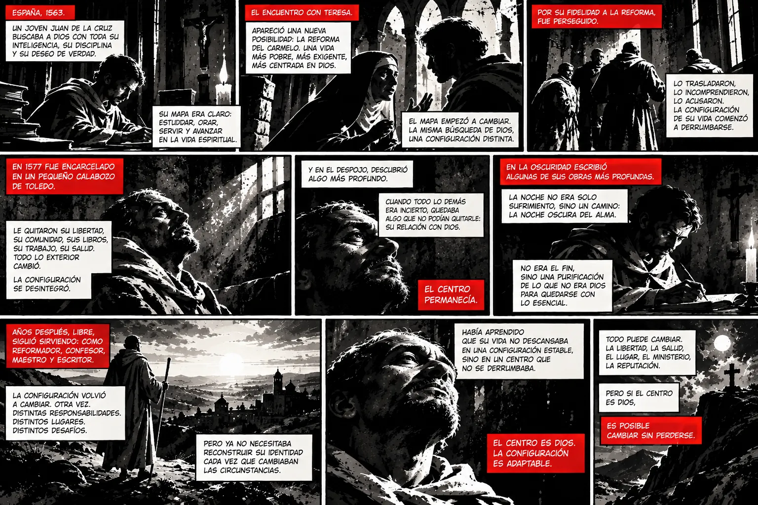 Graphic novel about the metanoia of Saint John of the Cross