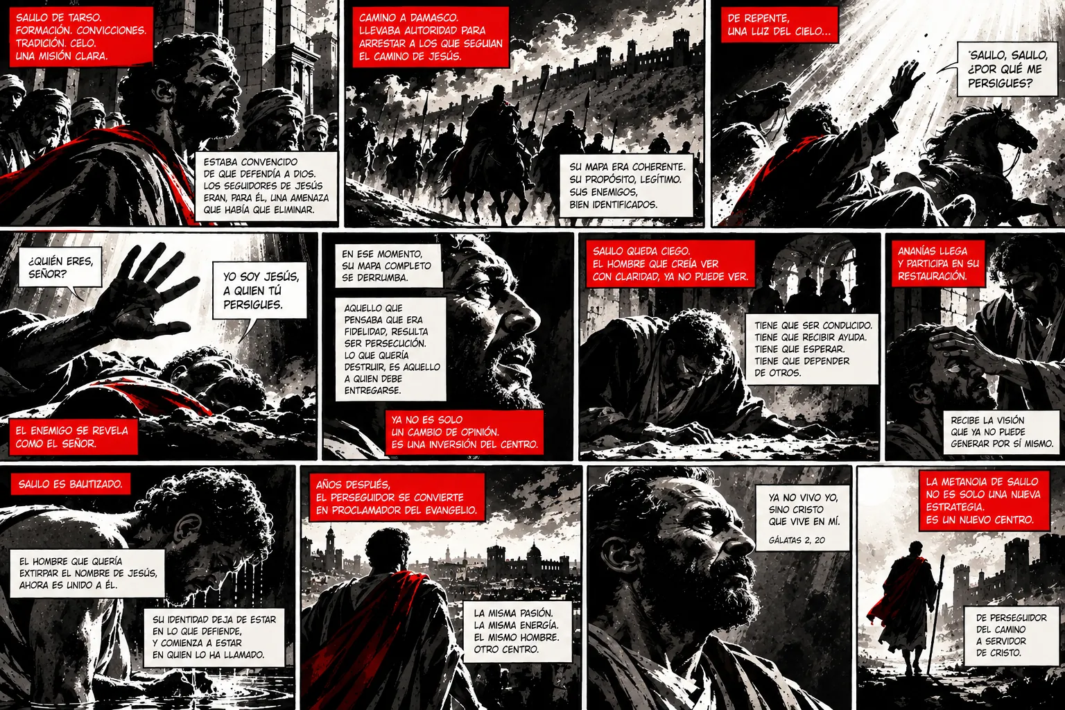 Graphic novel about the metanoia of Saint Paul