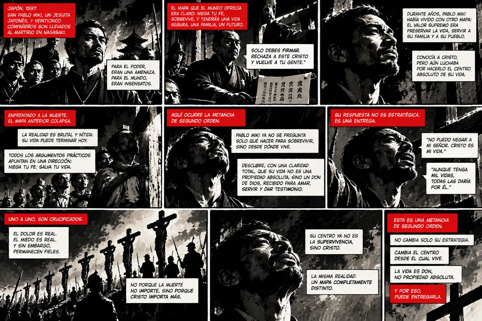 Graphic novel about the metanoia of Saint Paul Miki