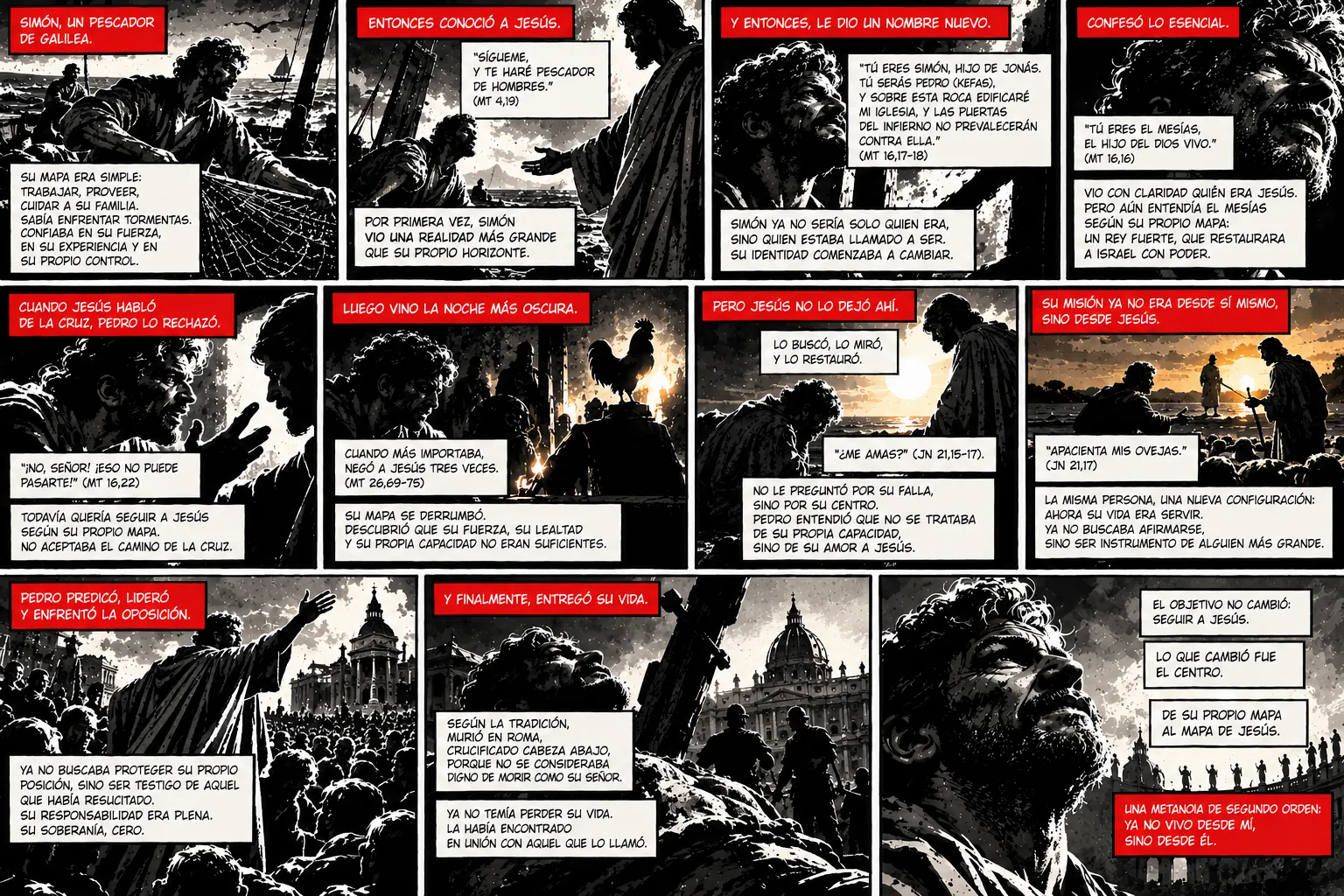 Graphic novel about the metanoia of Saint Peter