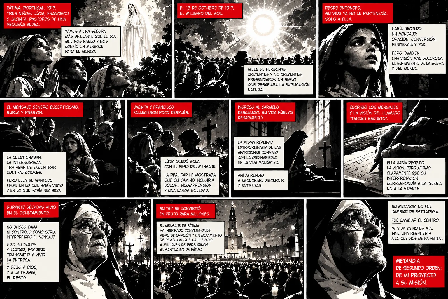 Graphic novel about the metanoia of Sister Lúcia of Fátima