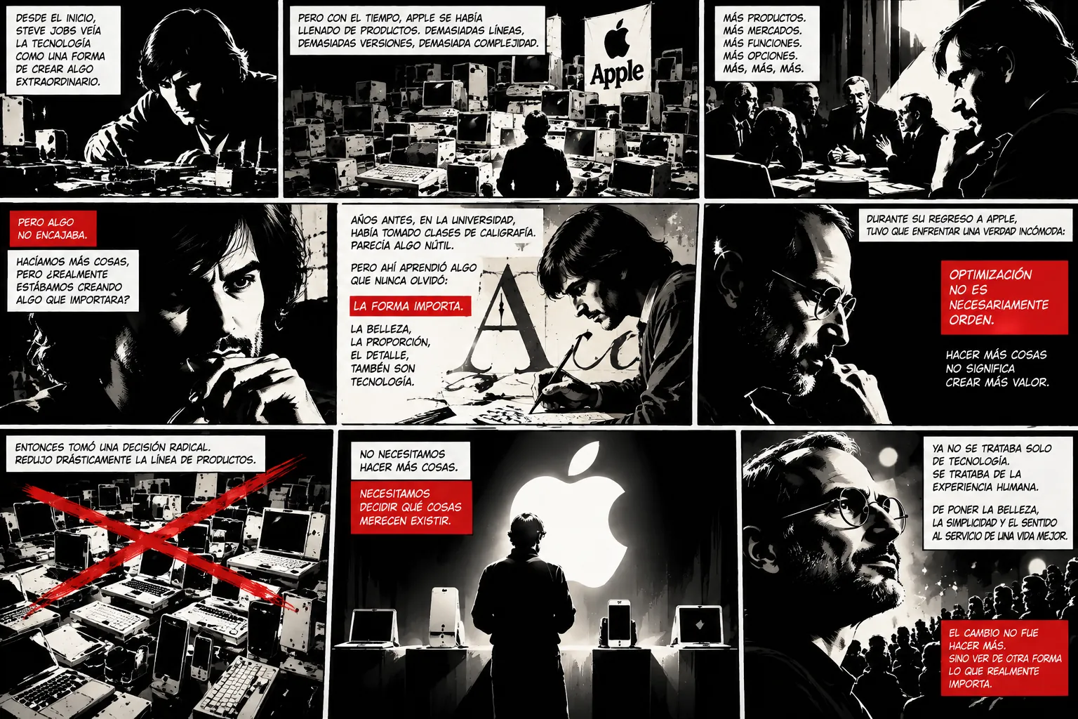 Graphic novel about the metanoia of Steve Jobs